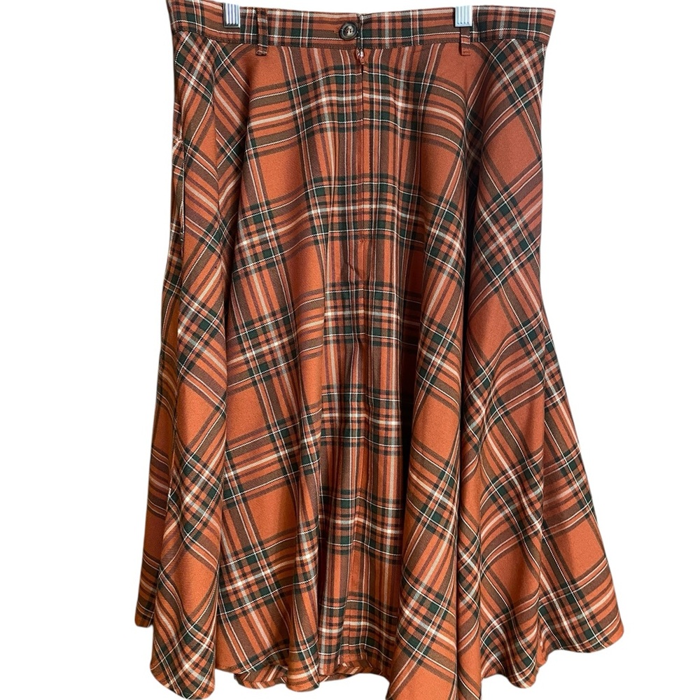 EUC Hell Bunny Tawny Tartan Skirt - Picture 3 of 8